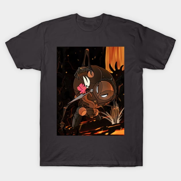 Hollow Knight: Silksong lava Rock T-Shirt by TeeDraw